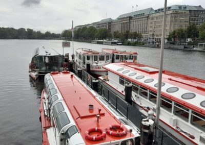 Cómo son los canales de navegación en Hamburgo