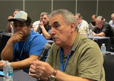 Schmid argumenta a favor del peaje en la Hidrovía durante la Conferencia Regional de América Latina en Cancún