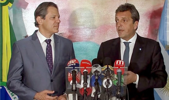 Massa anunció que fortalecerá el comercio bilateral con Brasil y la Marina Mercante Argentina