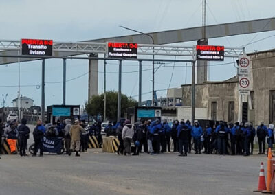 Los trabajadores de Terminal Quequén en huelga ante el próximo vencimiento de la concesión