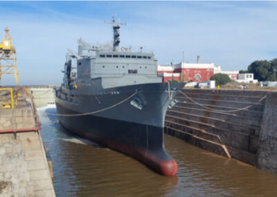 Astillero TANDANOR lidera el reacondicionamiento integral del buque logístico ARA Patagonia