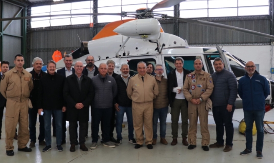 Prefectura y Cámara de Practicaje y Pilotaje en capacitación de evacuaciones aéreas