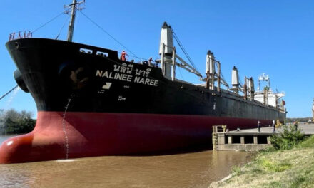 Continua el movimiento portuario en Concepción del Uruguay con salida e ingreso de buques