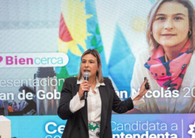 Menos tasas, más seguridad, salud y educación, los ejes del Plan de Gobierno de Cecilia Comerio