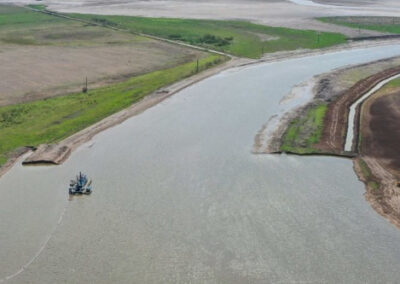 Avanza la obra de ampliación de la Cuenca del Río Salado