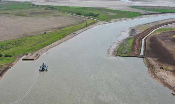 Avanza la obra de ampliación de la Cuenca del Río Salado