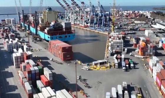 Finalizan el desguace de grúas en desuso en el Puerto de Buenos Aires
