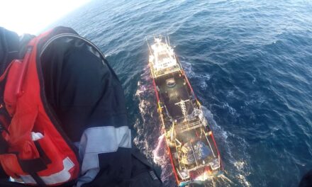  Prefectura aeroevacuó de urgencia al tripulante de un pesquero