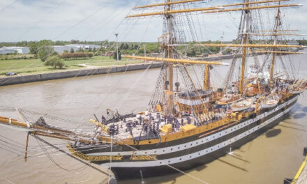 Avanza el mantenimiento del Buque Escuela “Américo Vespucio” en el Astillero Río Santiago