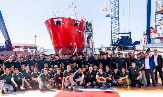 El Astillero Naval Federico Contessi botó el Pesquero «Yani G”