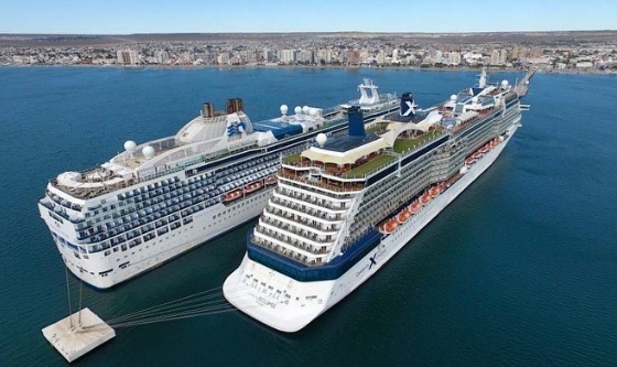 Dos gigantes del mar arriban a Puerto Madryn
