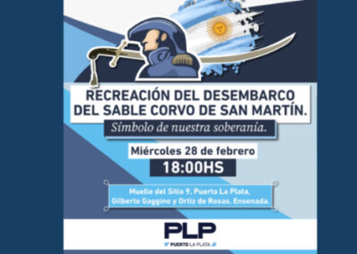 Puerto de La Plata:  Conmemora el 24º Aniversario del Desembarco del Sable Corvo de San Martín