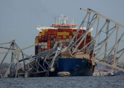 Estados Unidos: Un buque chocó contra el puente Francis Scott Key