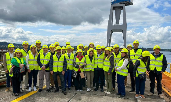 Delegación Argentina visita el Astillero Navantia y el Centro de Excelencia del Sector Naval (CESENA) en el marco de NAVALIA