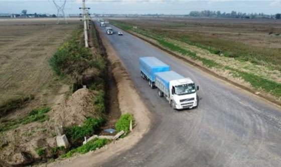 Timbúes:  avanzan obras de acceso a las terminales portuarias
