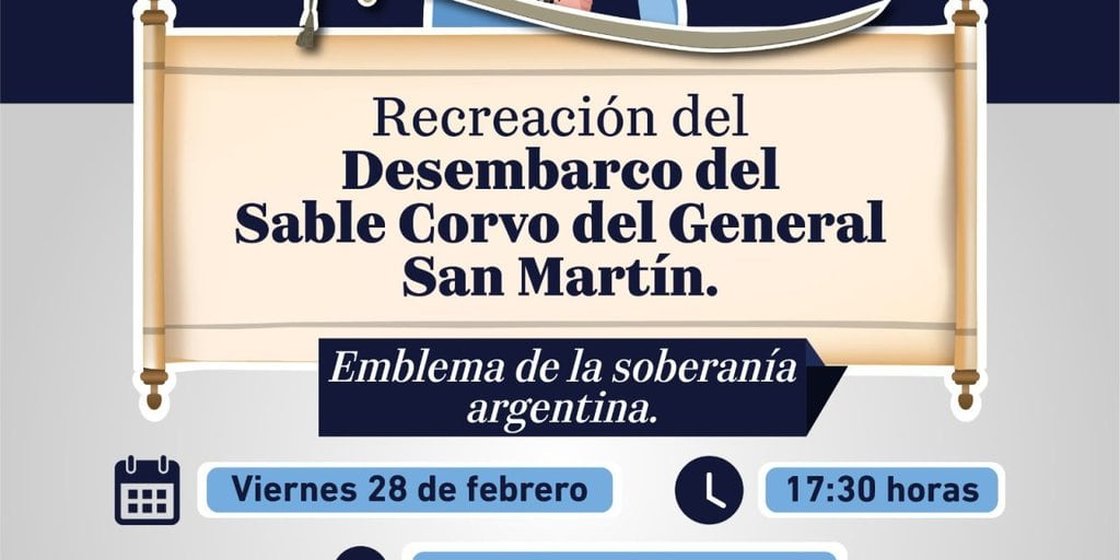El Puerto de La Plata y la Municipalidad de Ensenada recrearán el Desembarco del Sable Corvo de San Martín