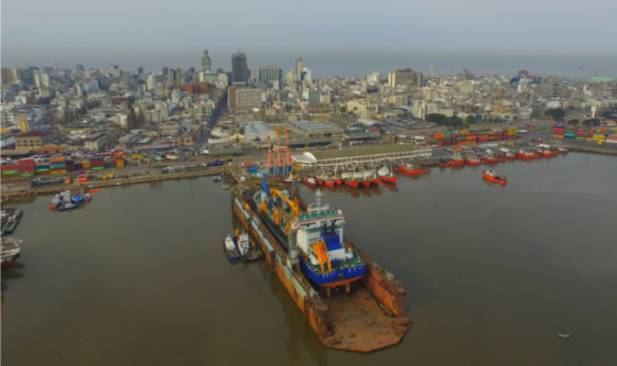 Puerto Montevideo: Se abrió la licitación para instalar un dique flotante y un área de reparaciones navales
