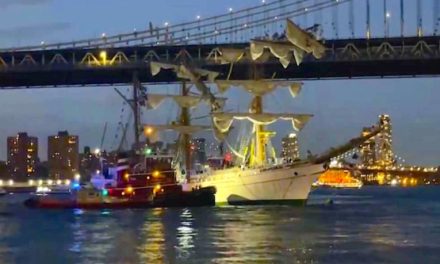 Grave accidente del Buque Escuela Cuauhtémoc en Nueva York: colisionó contra el Puente de Brooklyn