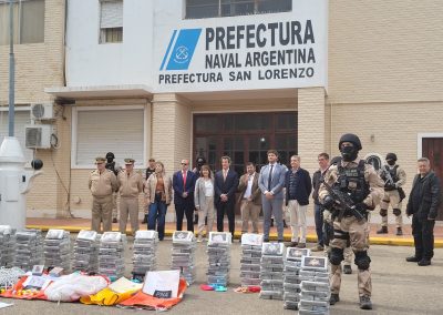 Operativo Cereales Blancos: Prefectura informó de cómo incautó 460 kilos de cocaína en San Lorenzo