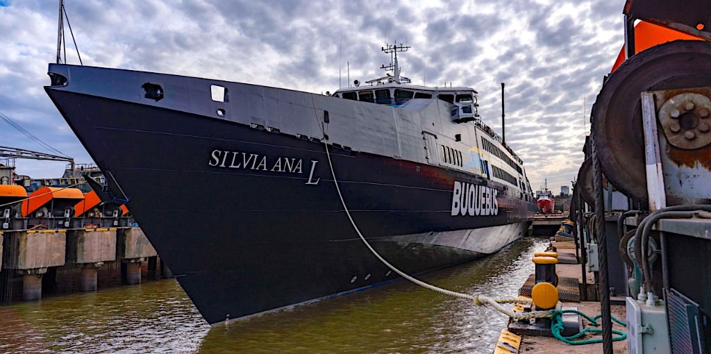 Tandanor finalizó con éxito el mantenimiento del buque rápido “Silvia Ana L” de Buquebus