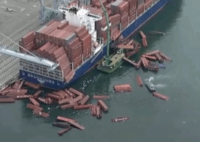 Más de 60 contenedores cayeron al agua en el Puerto de Long Beach y encendieron las alarmas en la logística internacional
