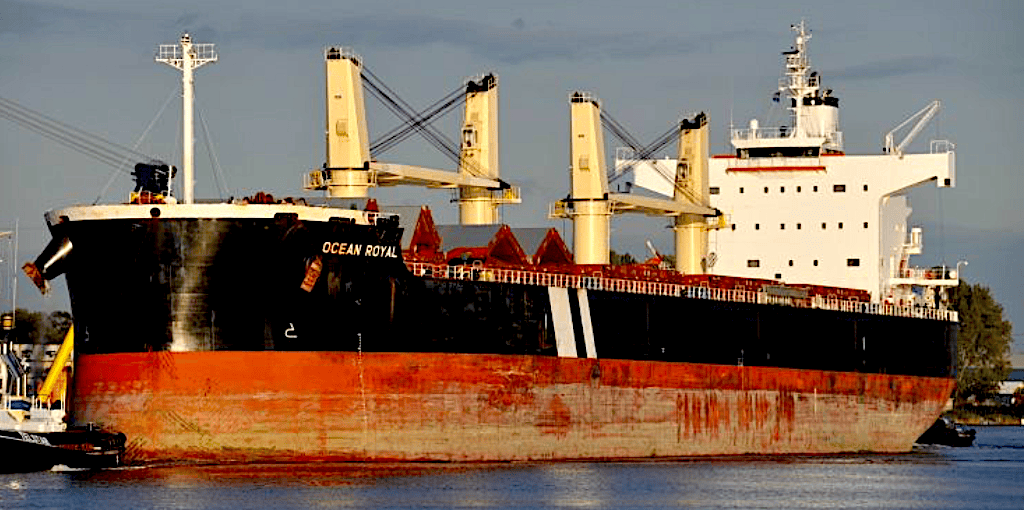 Puerto Quequén: el Ocean Royal retenido por una medida judicial