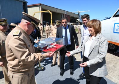 Prefectura presentó la modernización de un avión para patrullaje marítimo