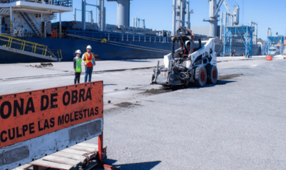 Puerto Quequén completó la repavimentación de los sitios 8, 9 y 10