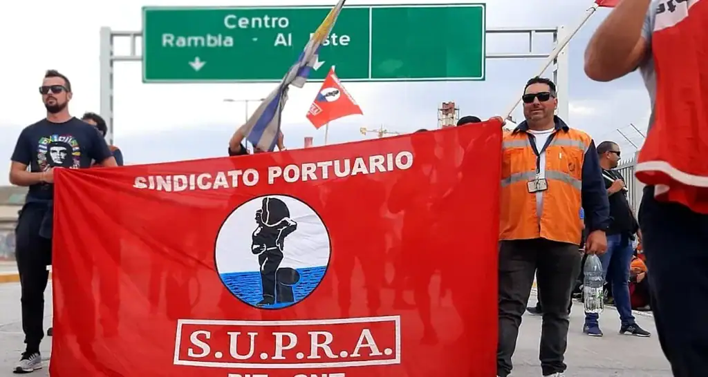 Paro nacional del SUPRA vuelve a frenar la actividad portuaria en Uruguay y reabre el reclamo por estabilidad laboral