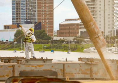 El Puerto de Santa Fe refuerza su rol logístico con un embarque de trigo hacia San Lorenzo