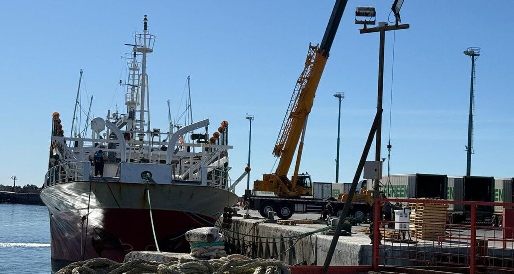 Comodoro Rivadavia: potero descargó 735 toneladas de calamar