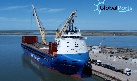 Puerto de Bahía Blanca recibe equipos para Pluspetrol, TGS e YPF desde Houston