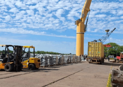 Puerto de Barranqueras: importación de 500 cubiertas