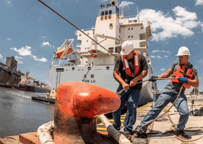 Puerto Quequén establece la obligatoriedad de serenos para buques en muelle
