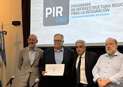 Programa de Infraestructura Regional UNR: entrega de diplomas y reconocimiento al IDR por 30 años