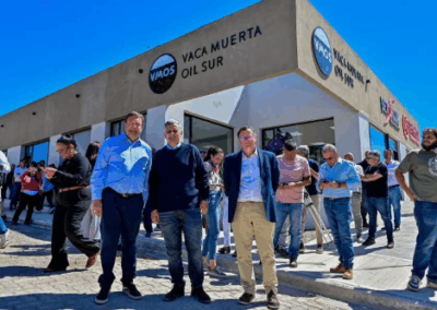 VMOS inaugura oficinas en Sierra Grande y avanza 54% la Terminal Punta Colorada