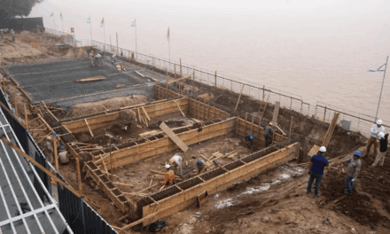La Terminal Fluvial de Rosario avanza en la reconstrucción de sus muelles con 30 % de obra en 100 días