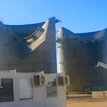 Temporal de viento en Punta Colorada daña obras de VMOS: dos tanques afectados y reparaciones en marcha