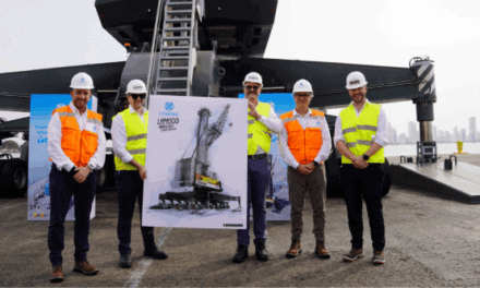 Liebherr LHM 600: la grúa móvil más grande de Colombia opera en Compas Cartagena