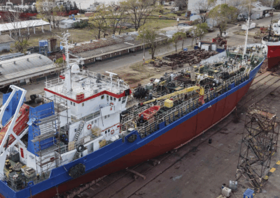 TANDANOR completó la reparación integral del petrolero NANY