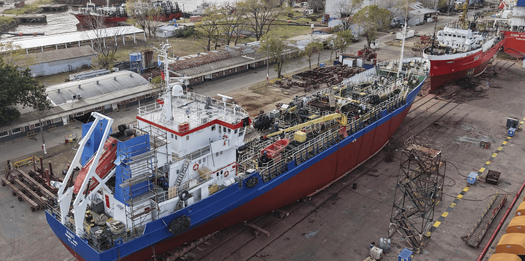 TANDANOR completó la reparación integral del petrolero NANY