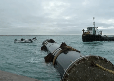 De cañería tapada a bioplásticos: el experimento en el puerto de Mar del Plata