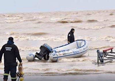 Río de la Plata: Prefectura amplía la búsqueda de los pescadores desaparecidos