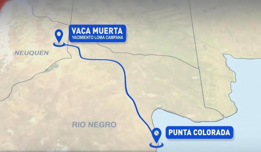 Tendido de gasoducto de gran diámetro para el proyecto Argentina LNG entre Vaca Muerta y Sierra Grande