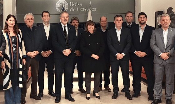 Biocombustibles: la Bolsa de Cereales llevó ante Bullrich la agenda logística de la agroindustria