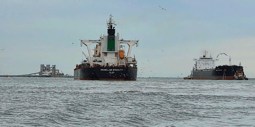 Prácticos de Bahía Blanca: la pieza clave de un sistema exportador que ya despacha tres buques en simultáneo desde Puerto Rosales