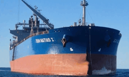 San Matías I amarró en Puerto Rosales tras el tramo Golfo San Jorge–Puerto Rosales bajo time charter con YPF
