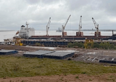 Santa Fe concretó su tercera exportación de acero por la Zona Franca de Villa Constitución con destino a Colombia