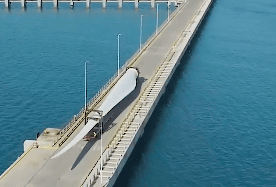 Del puerto a la turbina: el recorrido logístico de los aerogeneradores de Aluar en Puerto Madryn