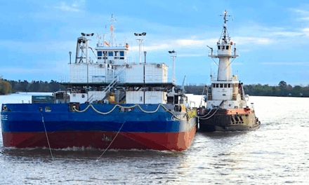 La barcaza Gabrielle se dirige hacia el Golfo San Matías para sumarse a nuevas operaciones offshore